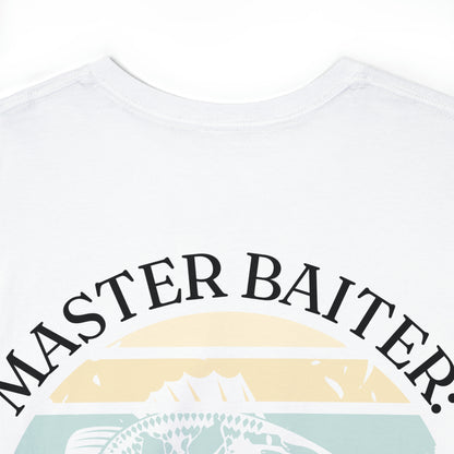 'Master Baiter: Helping you play with your rod' Unisex Heavy Cotton Tee