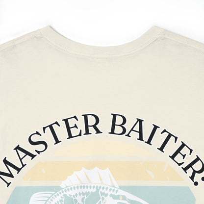 'Master Baiter: Helping you play with your rod' Unisex Heavy Cotton Tee