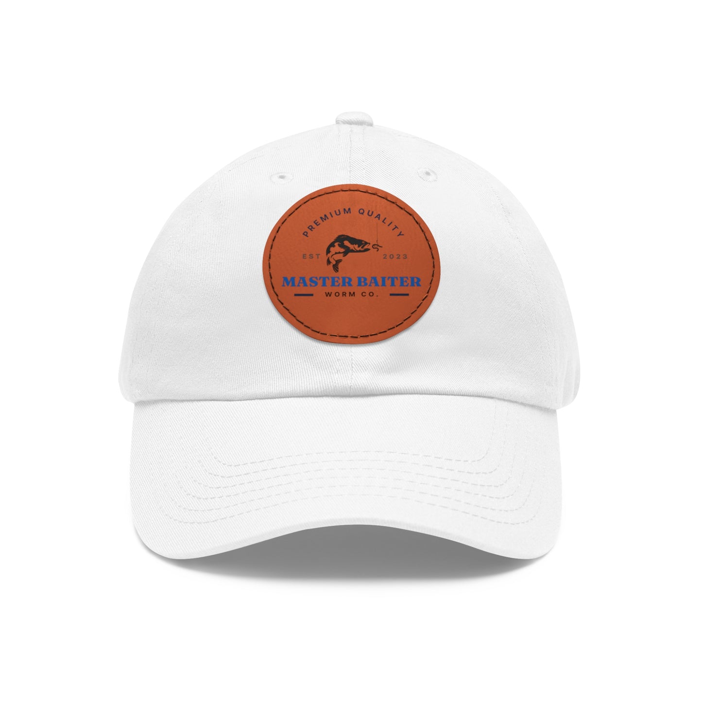 Master Baiter Dad Hat with Leather Patch (Round)