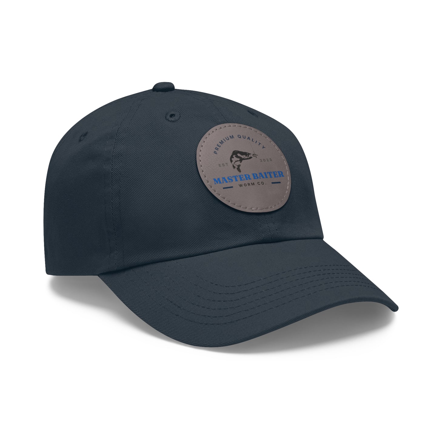 Master Baiter Dad Hat with Leather Patch (Round)