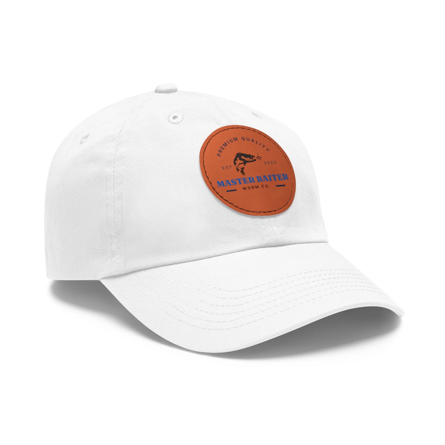 Master Baiter Dad Hat with Leather Patch (Round)