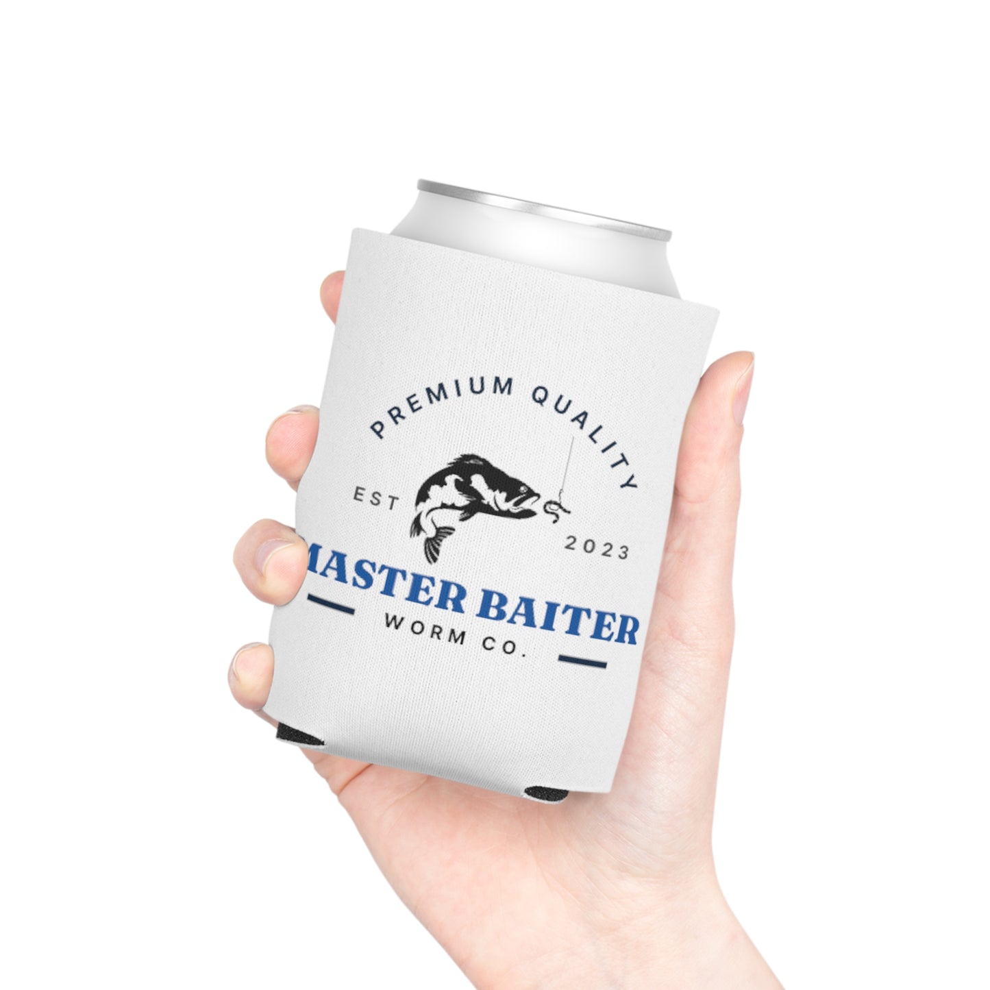 Master Baiter Worm Co. Can Cooler